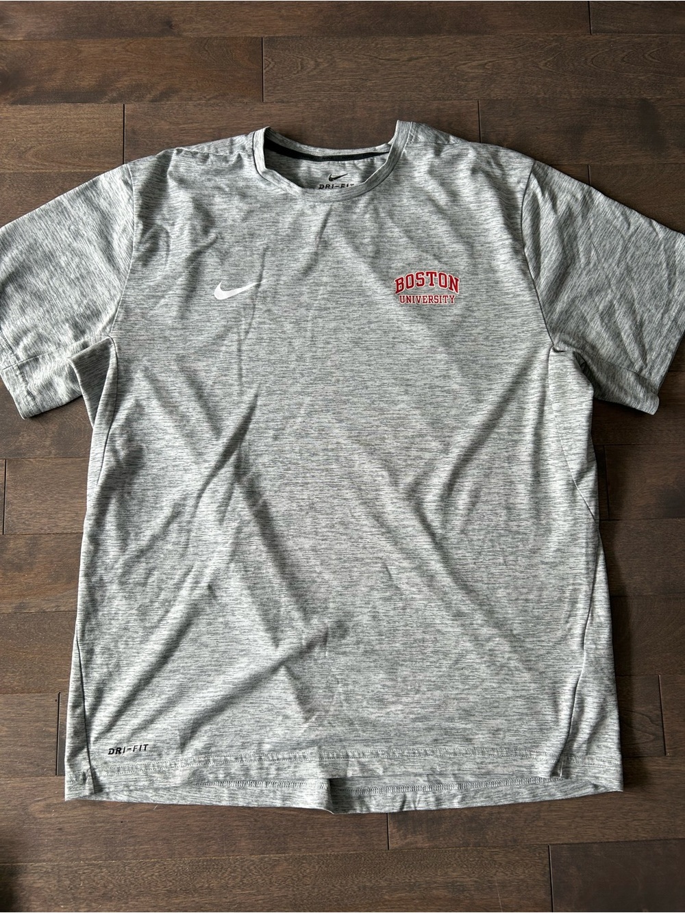 Nike Gray Dri-FIT Boston University Short Sleeve Tee